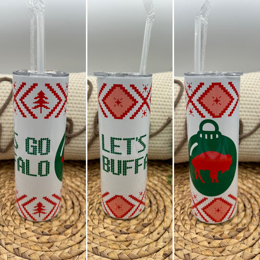 Christmas Buffalo football 20 oz Tumbler