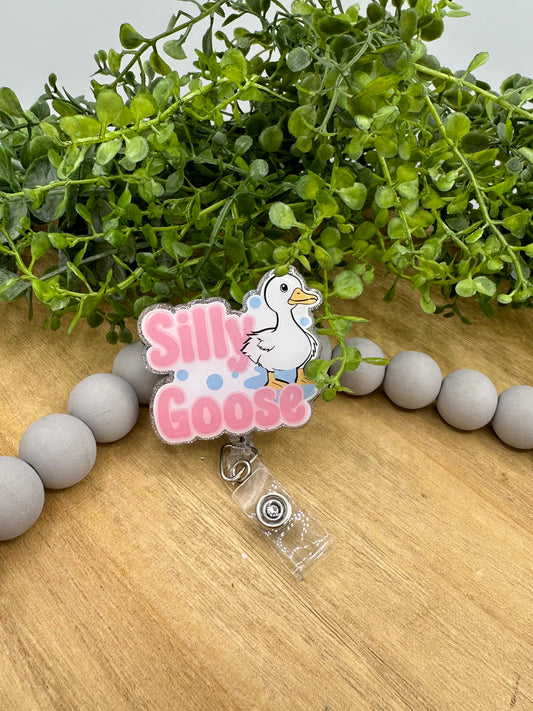 Silly Goose retractable badge reel