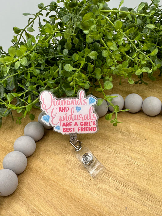 Epidural retractable badge reel