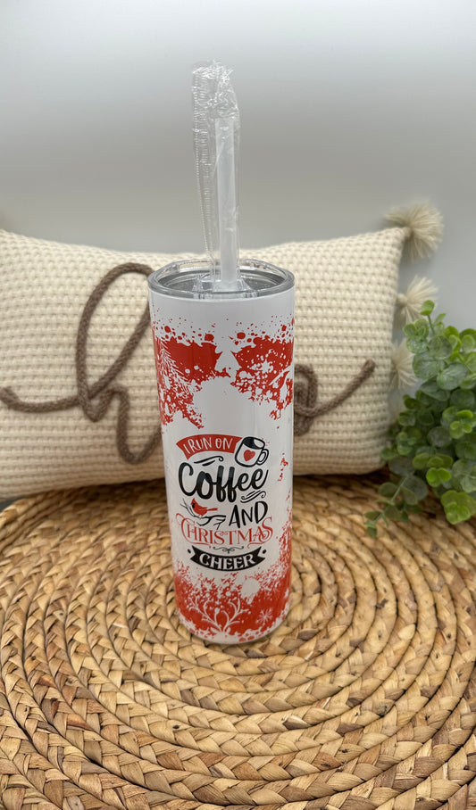 Coffee and Christmas cheer 20 oz Tumbler