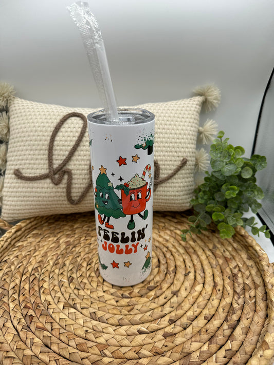 Christmas Feelin’ Jolly 20 oz Tumbler
