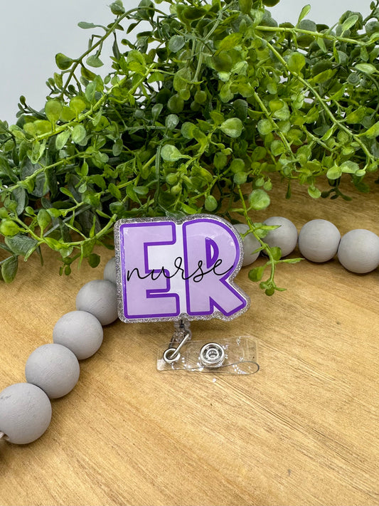 ER Nurse retractable badge reel