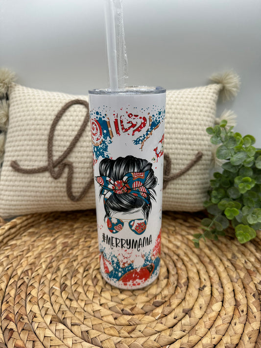 Christmas merry mama 20 oz Tumbler