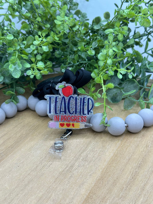 Student Teacher lanyard with retractable badge reel