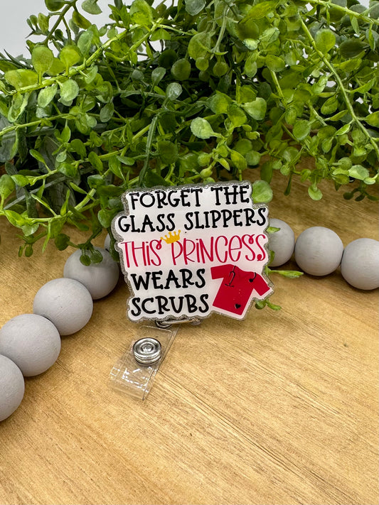 Scrubs/Princess retractable badge reel