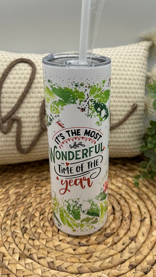 Christmas most wonderful time of year 20 oz Tumbler
