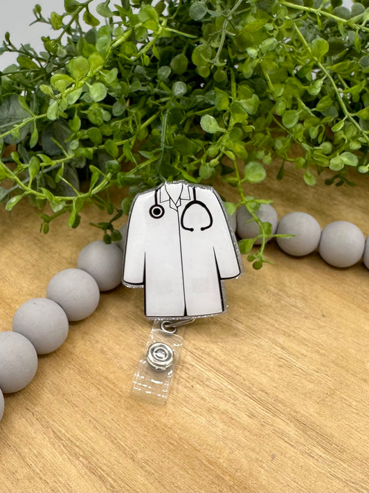 Lab Coat retractable badge reel