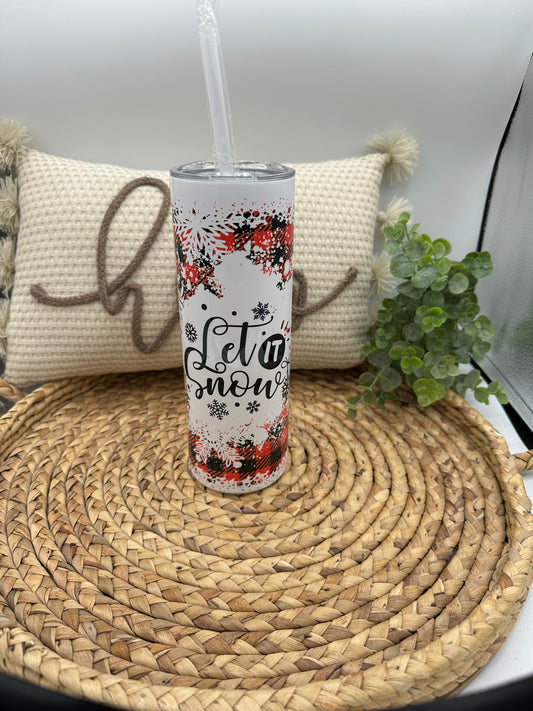 Christmas let it snow Day 20 oz Tumbler