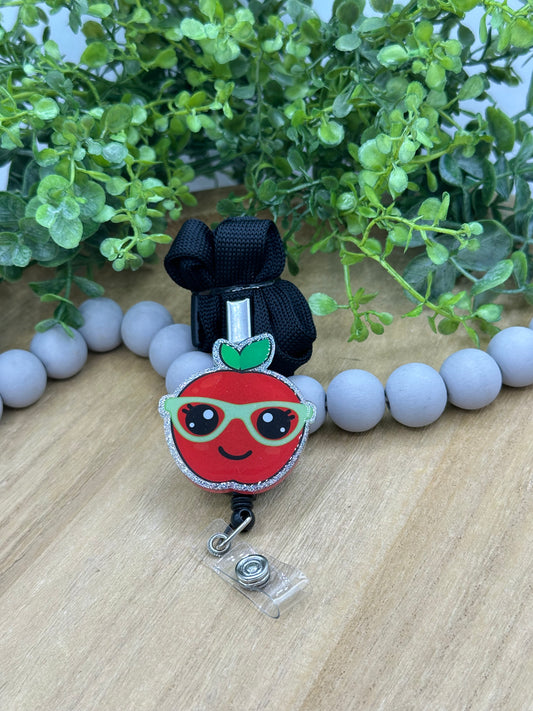 Teacher Apple lanyard with retractable badge reel