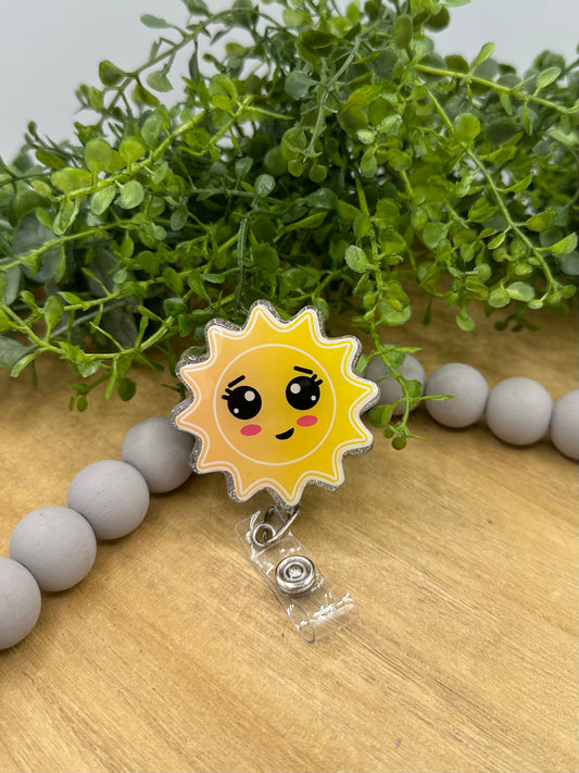 Sun retractable badge reel