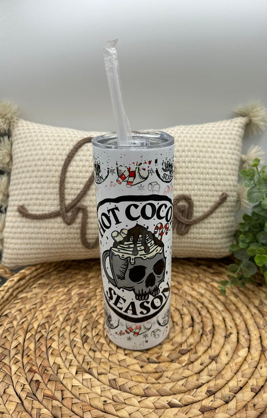 Christmas hot cocoa season 20 oz Tumbler