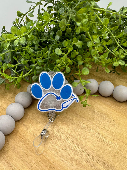 Vet retractable badge reel