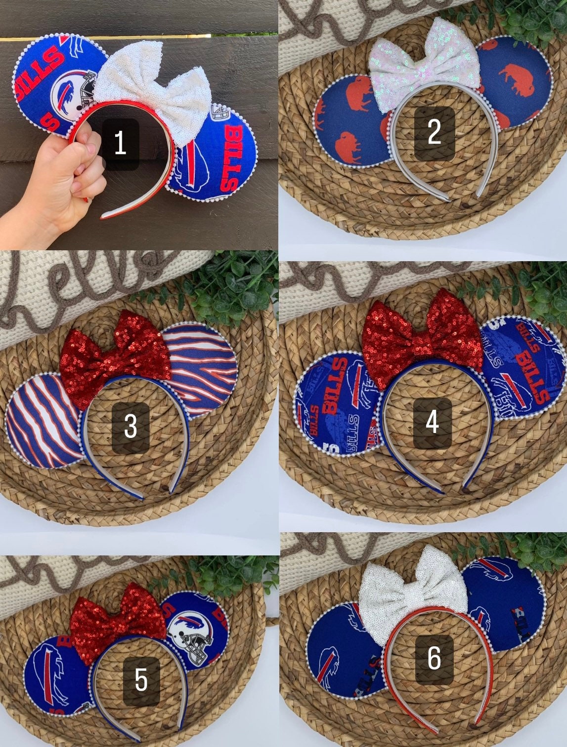 Buffalo football inspired Mouse Ears