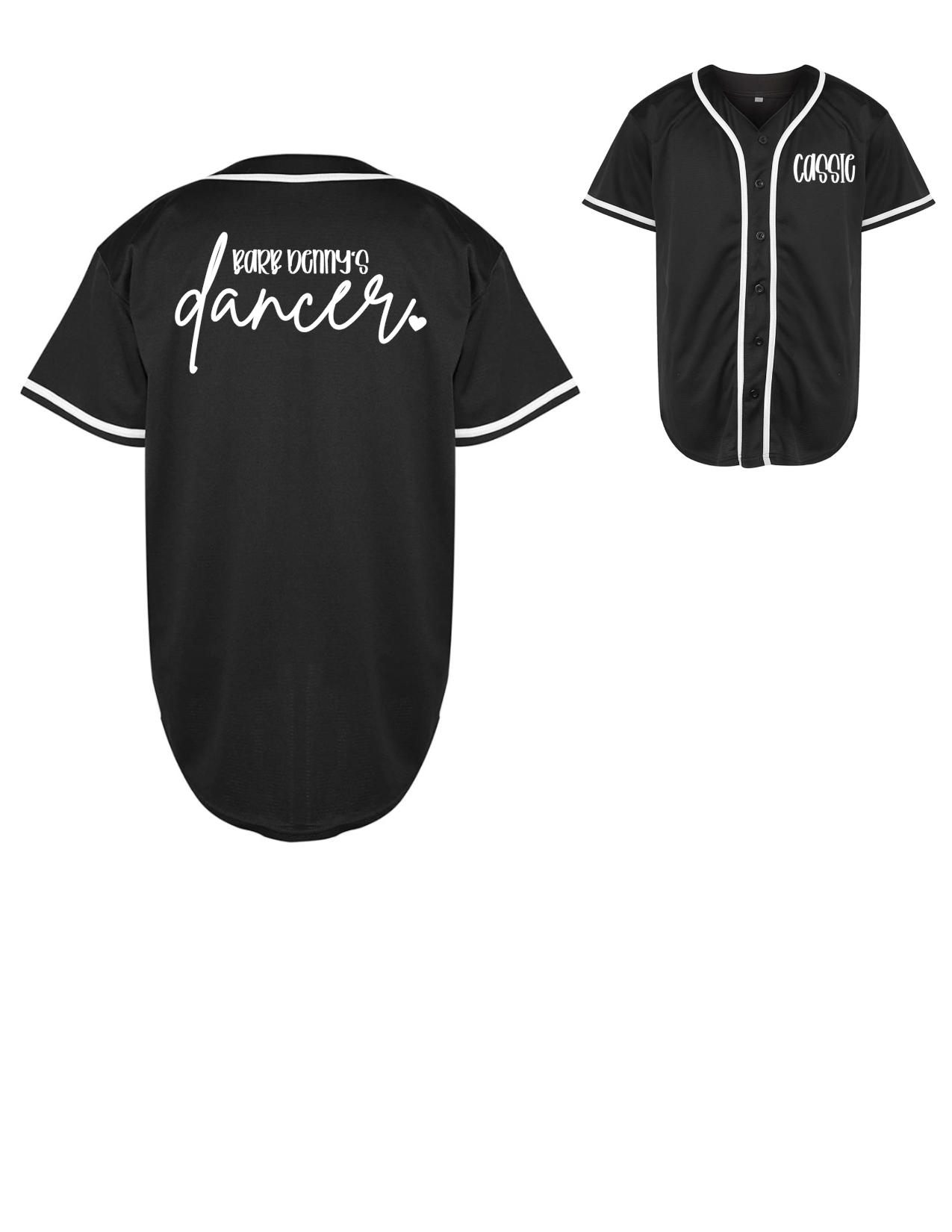 Barb Denny's Dancer Baseball Jersey