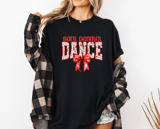 Barb Denny’s shirt w/floral print