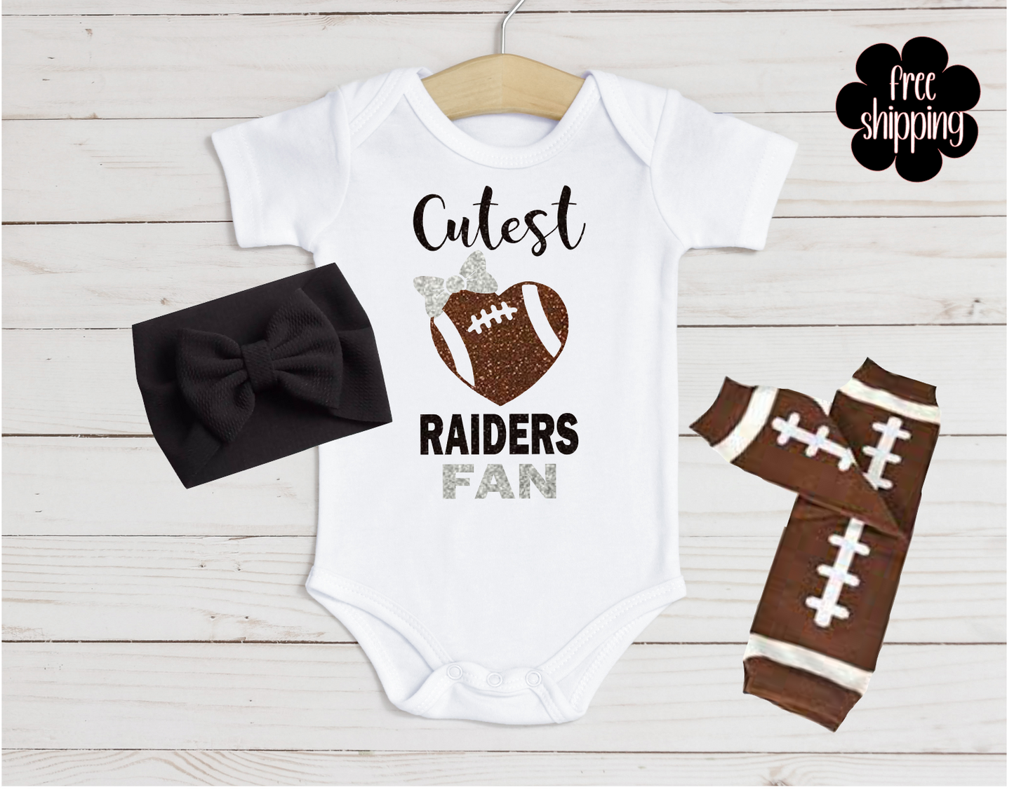 Cutest Football Fan baby bodysuit, Las Vegas Football