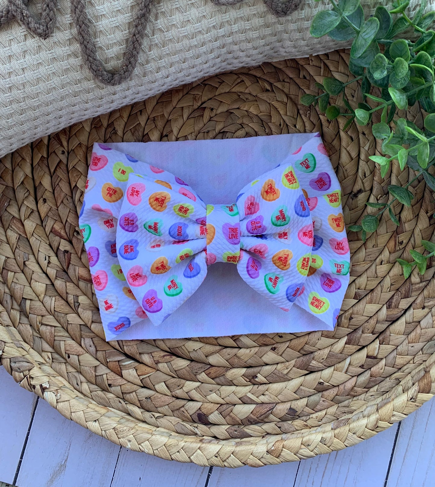 Convo Hearts Baby Head Wrap