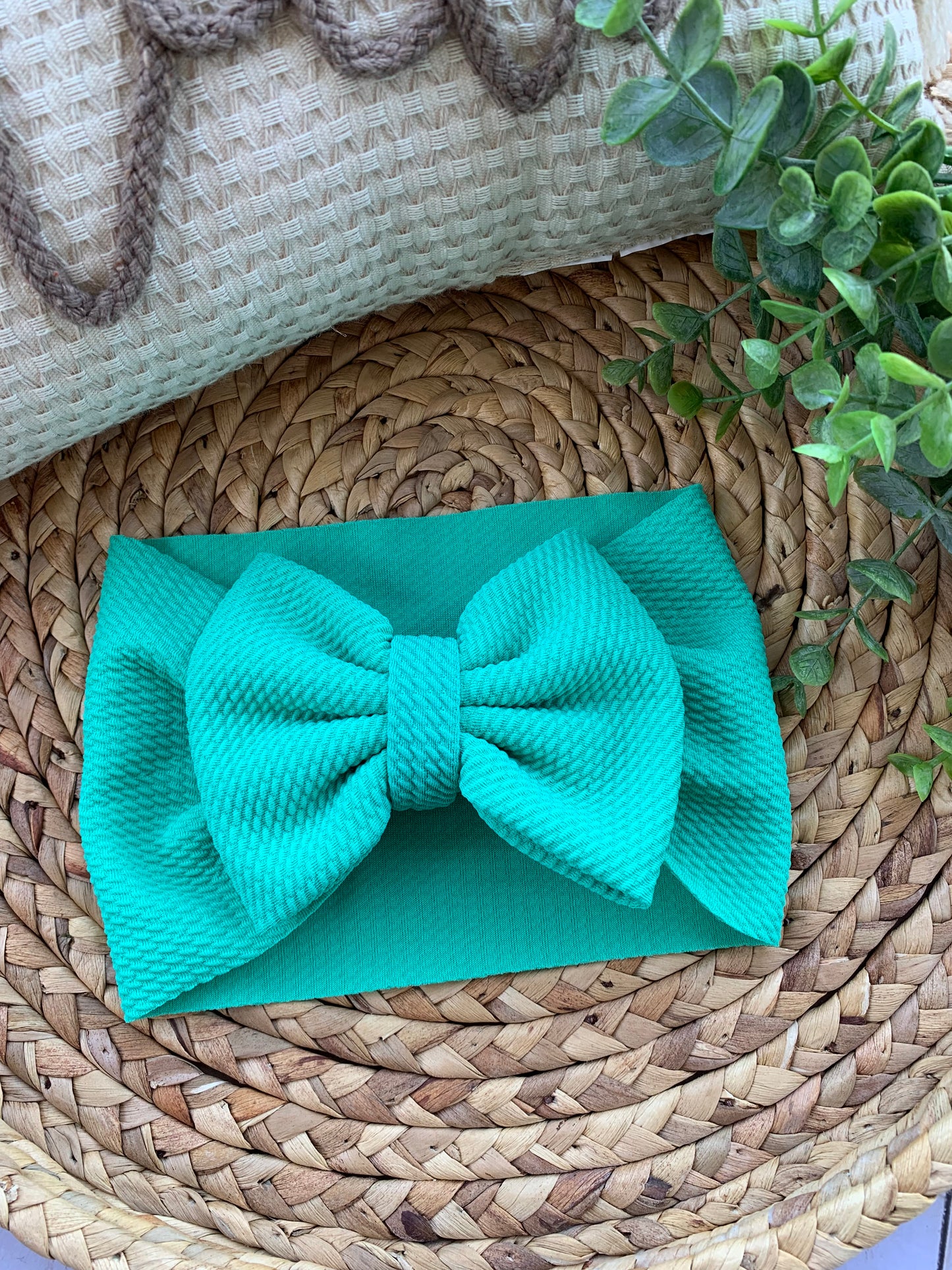 Teal Solid Baby Head Wrap
