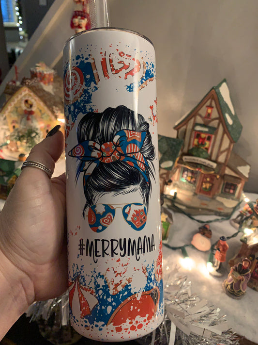 Christmas merry mama 20 oz Tumbler