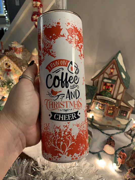 Coffee and Christmas cheer 20 oz Tumbler
