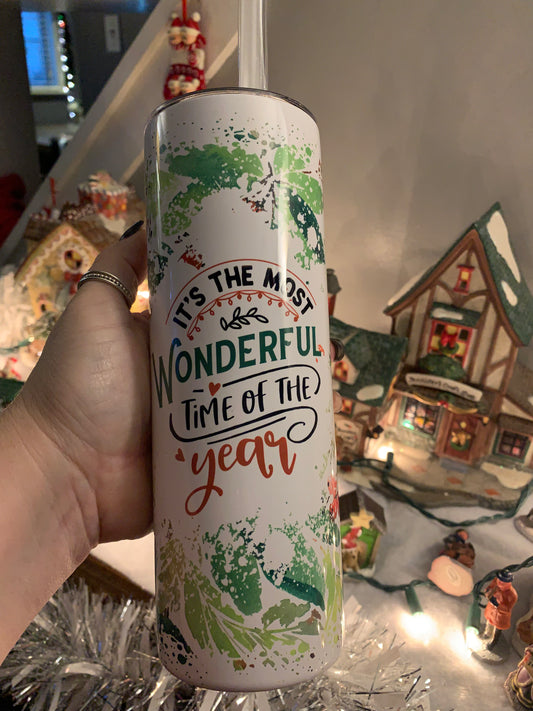 Christmas most wonderful time of year 20 oz Tumbler