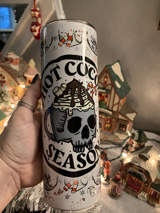 Christmas hot cocoa season 20 oz Tumbler