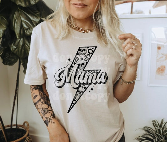 Mama Skulls and Bolt adult unisex shirt