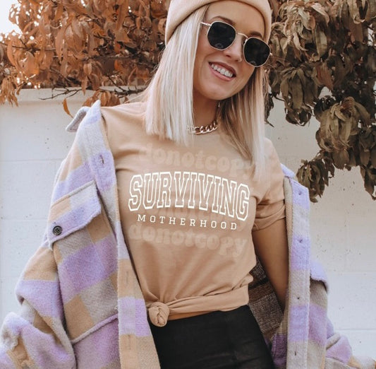 Surviving Motherhood adult unisex shirt, mama shirt