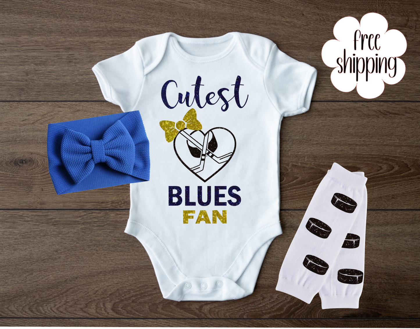 Cutest Hockey Fan baby bodysuit, St. Louis Hockey