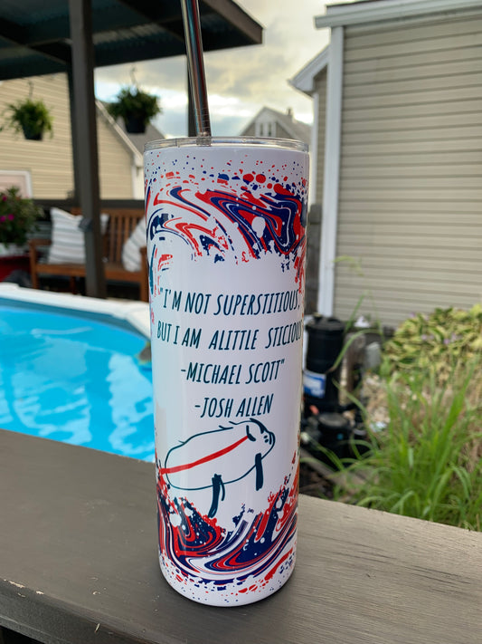 Josh Drawing, Buffalo Football 20 oz Tumbler