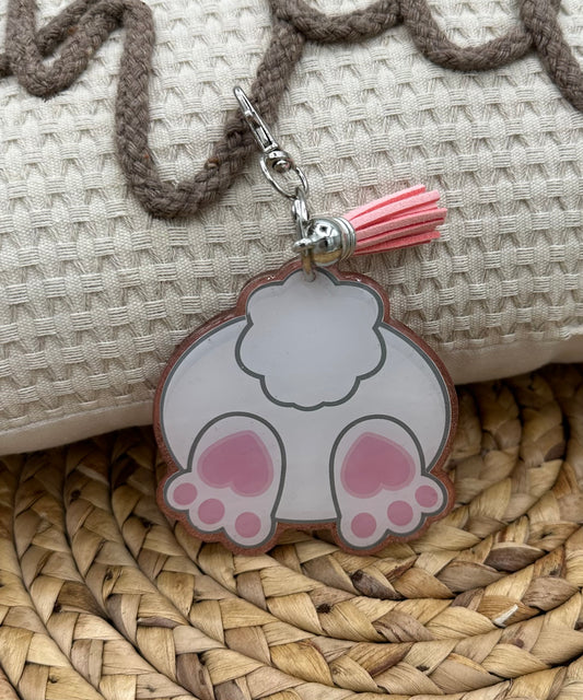 Bunny tail acrylic Keychain