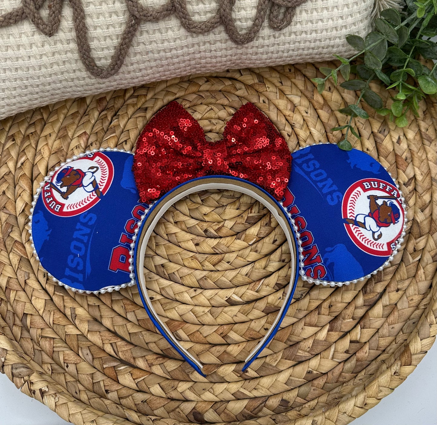 Buffalo minor baseball inspired mouse ears