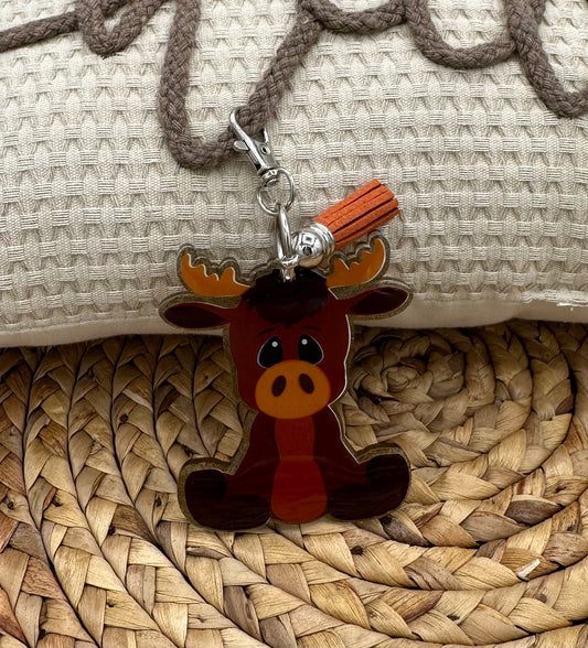 Moose acrylic Keychain