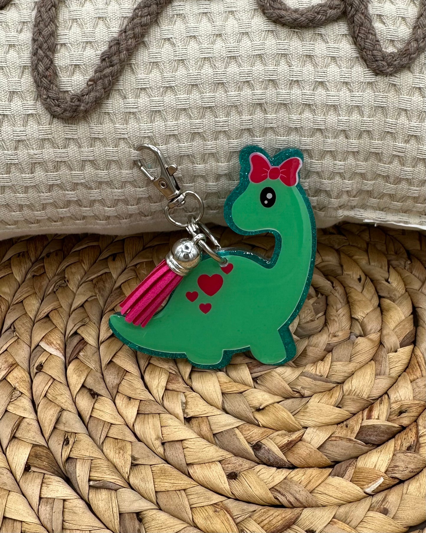 Dino acrylic Keychain