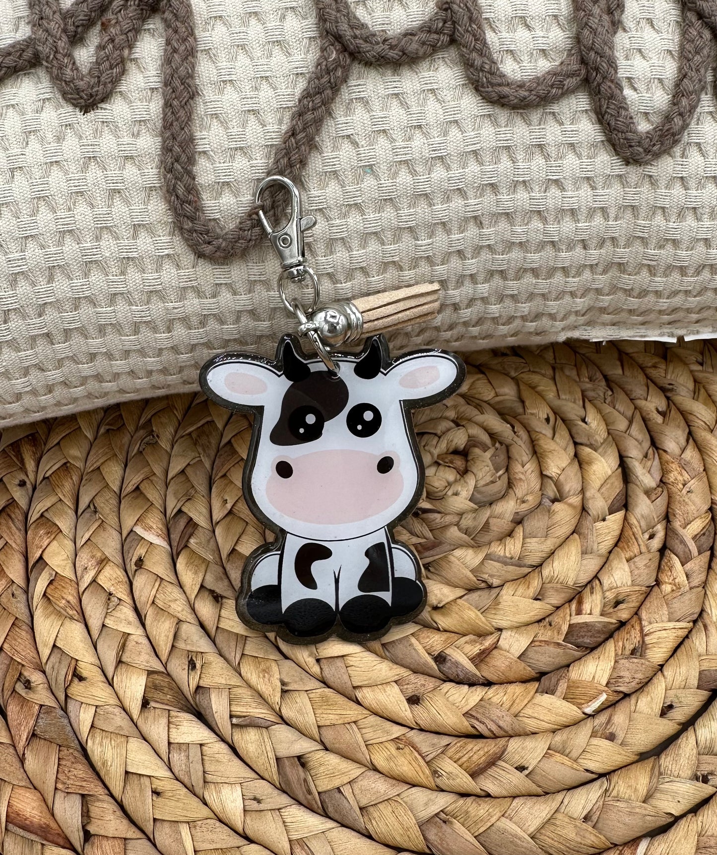 Cow acrylic Keychain