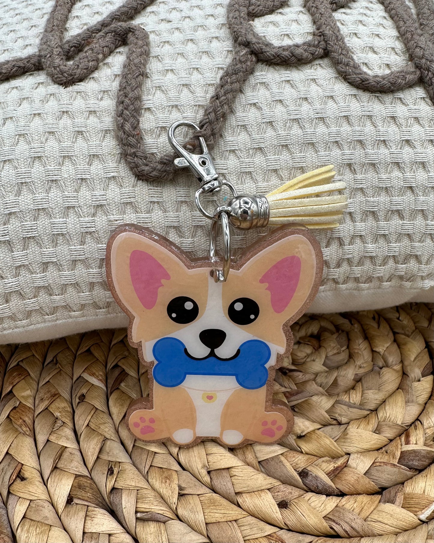 Corgi dog acrylic Keychain