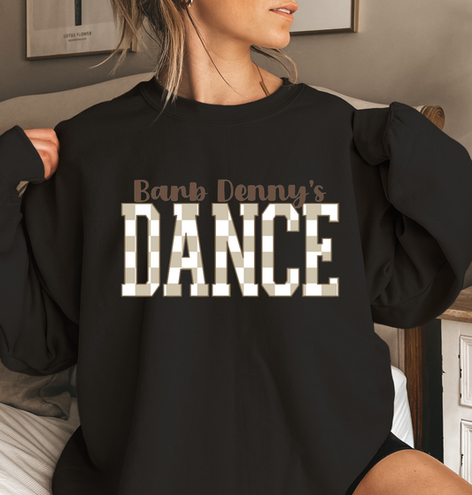 Barb Denny’s shirt w/tan check
