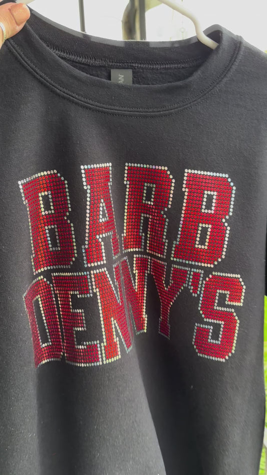 Barb Denny’s black spangle shirt