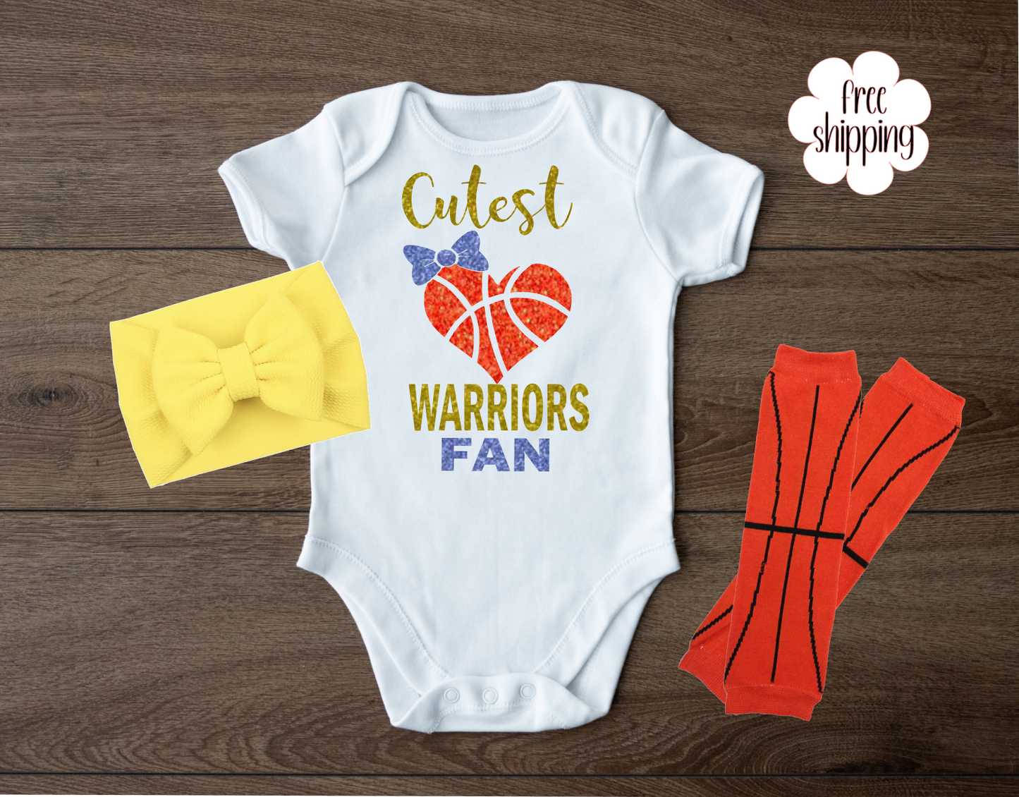 Cutest Basketball Fan baby bodysuit, San Francisco Basketball