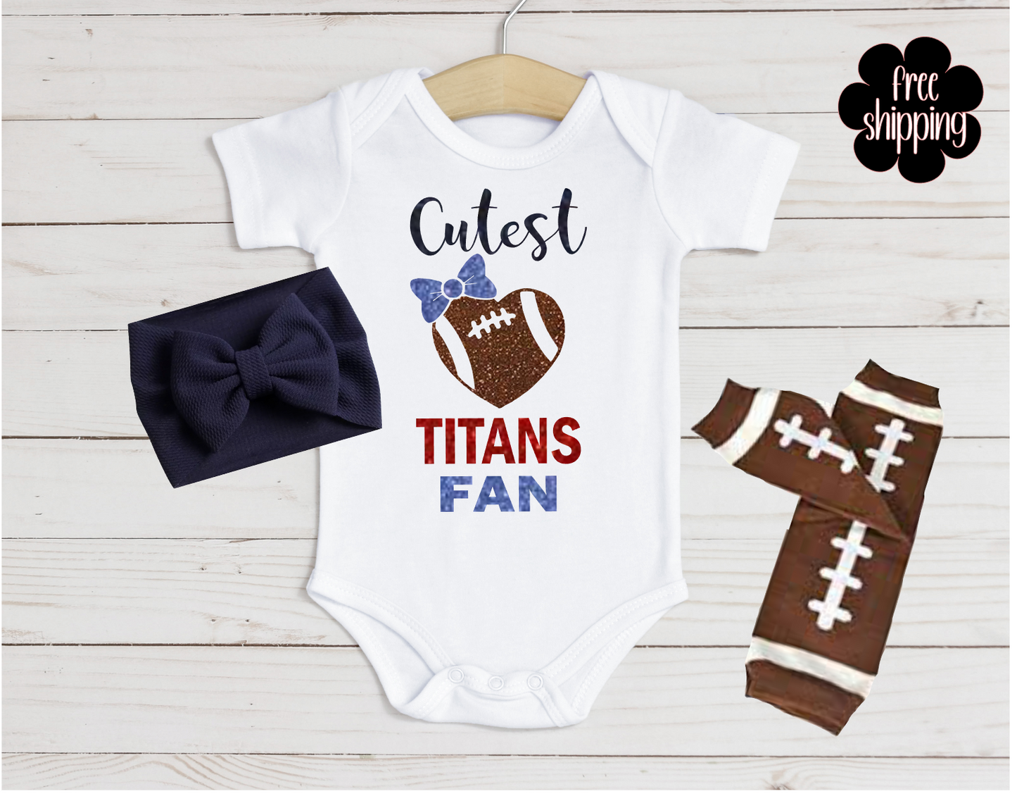 Cutest Football Fan baby bodysuit, Tennessee Football