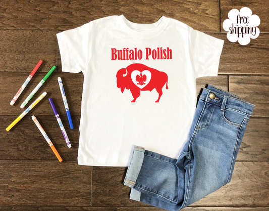 Buffalo Polish toddler or youth t-shirt, Dyngus day shirt