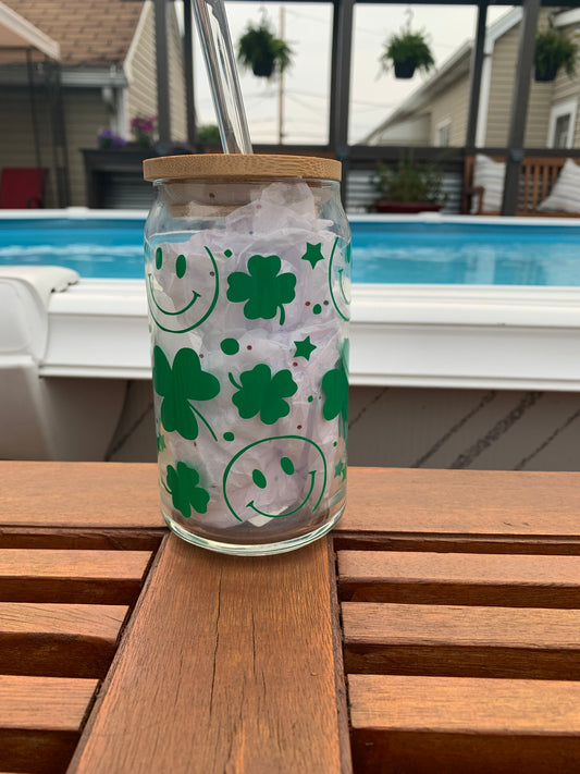 Shamrock 16 oz Glass can