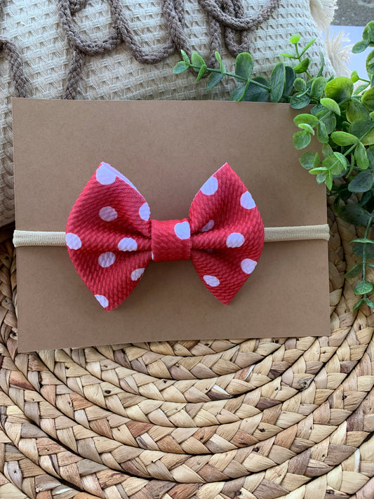 Red Polka Dot Baby Headband