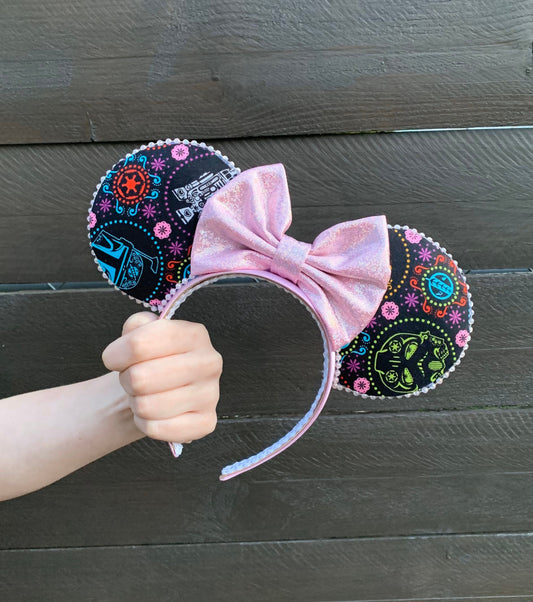 In a Galaxy Far Far Away inspired mouse ears