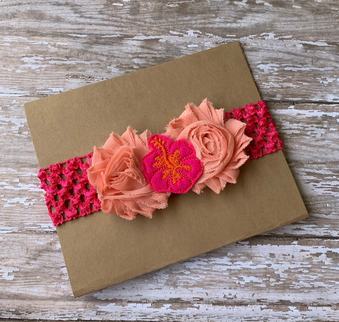 Hibiscus flower baby headband