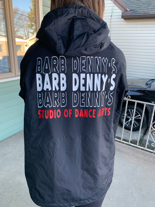 Barb Denny's Studio of Dance Arts lightweight wind jacket with hood