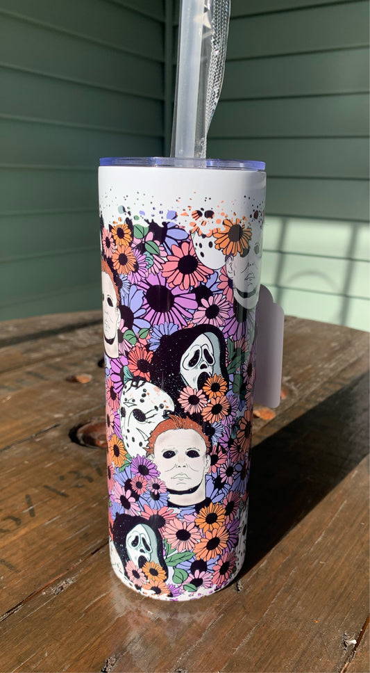 Floral horror 20 oz Tumbler