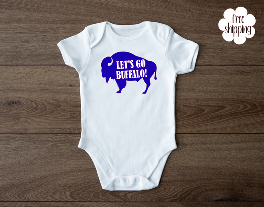 Let’s Go Buffalo baby bodysuit