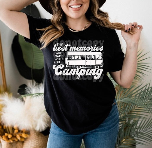 The Best Memories are Made Camping adult unisex shirt