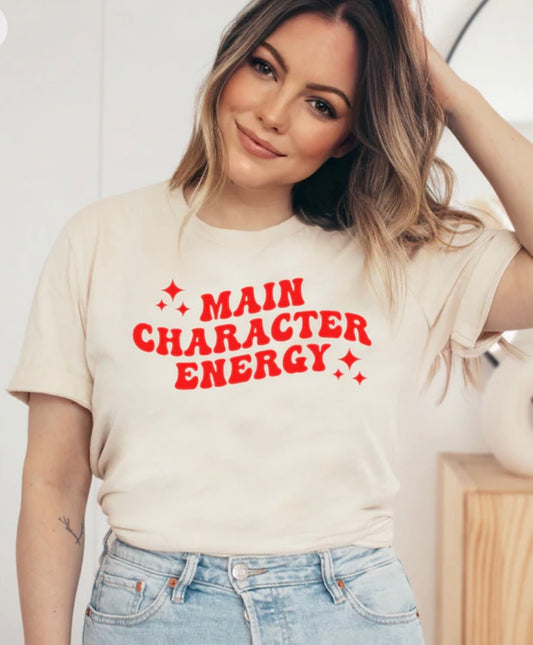 Main Character Energy adult unisex shirt